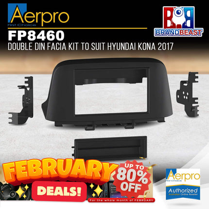 Aerpro FP8460 Double Din Facia Kit to Suit Hyundai Kona 2017