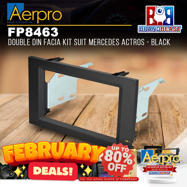 Aerpro FP8463 Double DIN Facia Kit Suit Mercedes Actros - Black