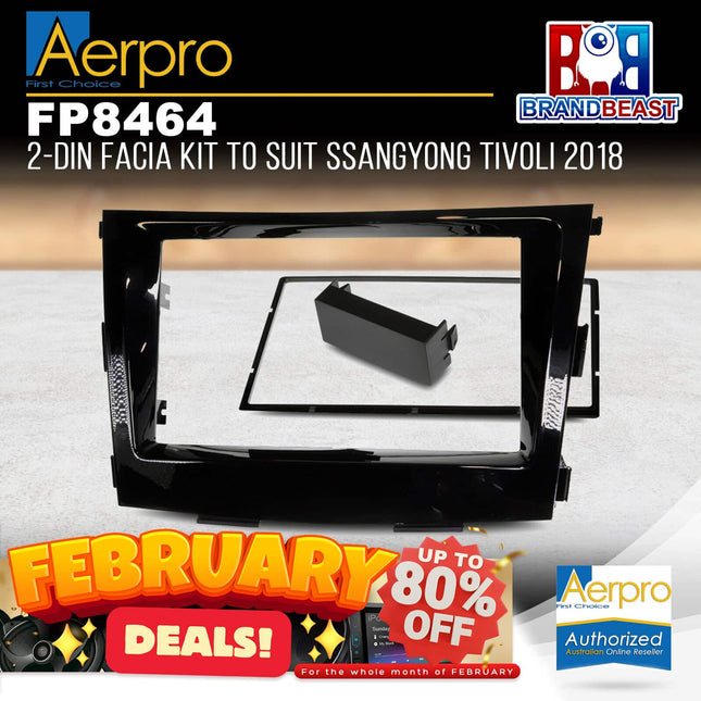 Aerpro FP8464 Double DIN Facia Kit to Suit Ssangyong Tivoli 2018