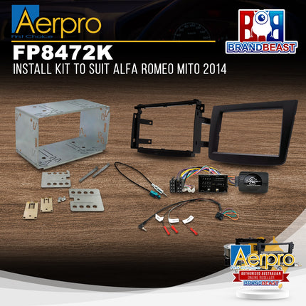 Aerpro FP8472K Install Kit to Suit Alfa Romeo Mito 2014