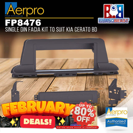 Aerpro FP8476 Single DIN Facia Kit to Suit Kia Cerato BD