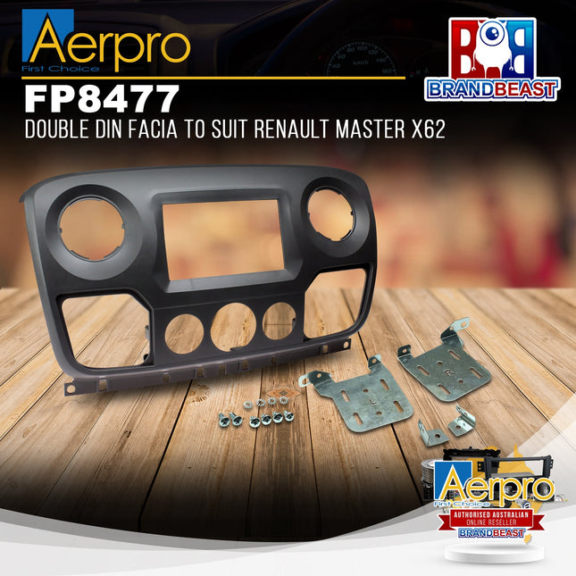 Aerpro FP8477 Double Din Facia to Suit Renault Master X62