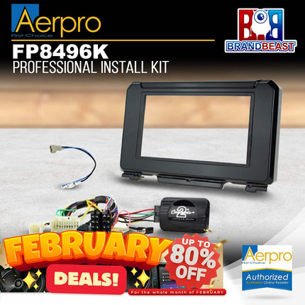 Aerpro FP8496K Double DIN Gloss Black Install Kit Suit Suzuki Jimny 2018 - ON