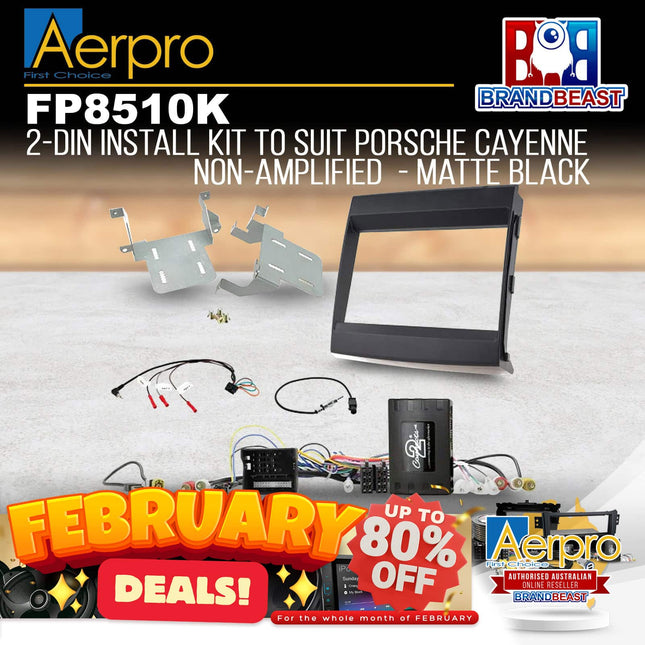 Aerpro FP8510K 2DIN Install Kit Suit Porsche Cayenne 2010 - 2017 (Non-Amplified)