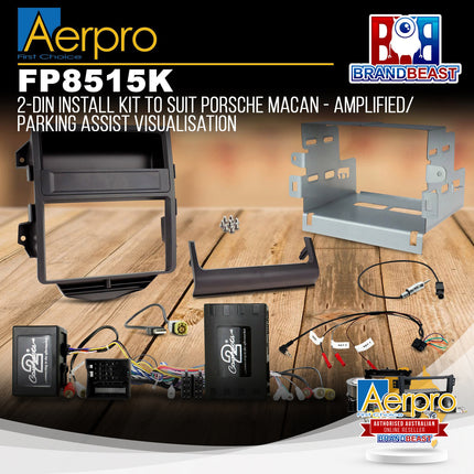 Aerpro FP8515K Double DIN Install Kit Suit Porsche Macan 2014 - 2016