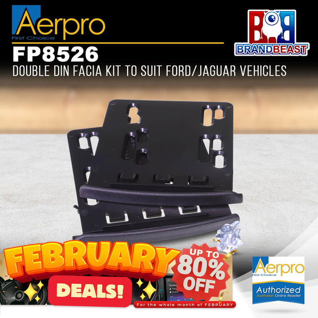 Aerpro FP8526 Double DIN Black Facia Kit Suit Ford/Jaguar Various Models