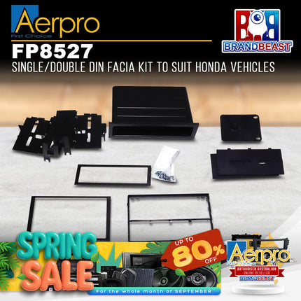 Aerpro FP8527 Single/Double DIN Black Facia Kit Suit Honda Various Models