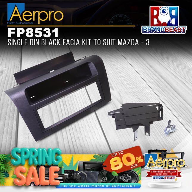 Aerpro FP8531 Single DIN Black Facia Kit to Suit Mazda - 3