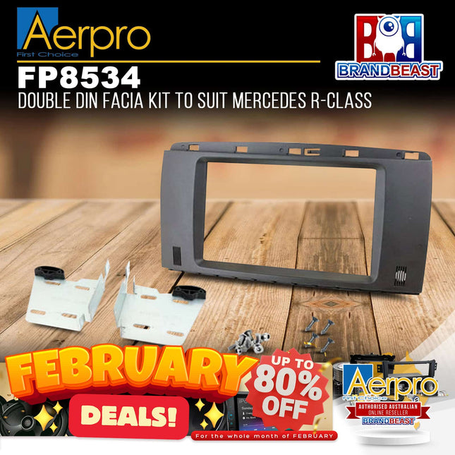 Aerpro FP8534 Double DIN Facia Kit to Suit Mercedes R-Class