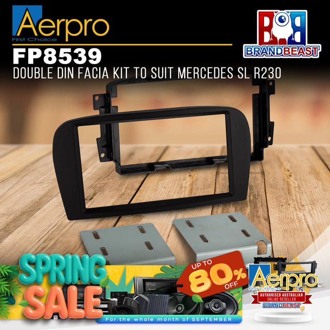 Aerpro FP8539 Double DIN Facia Kit to Suit Mercedes SL R230