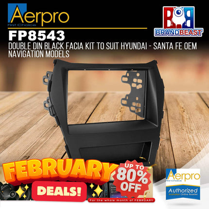 Aerpro FP8543 Double DIN Facia Kit to Suit Hyundai - Santa Fe OEM Navi Models