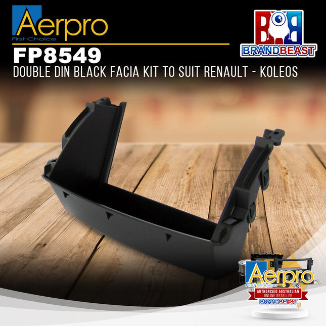 Aerpro FP8549 Double DIN Black Facia Kit Suit Renault Koleos 2008 - 2015