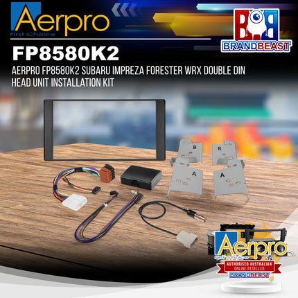Aerpro FP8580K2 Subaru Impreza Forester WRX Double DIN Head Unit Installation Kit
