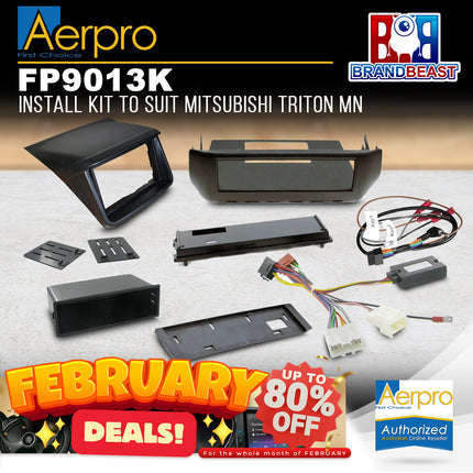 Aerpro FP9013K Install Kit to Suit Mitsubishi Triton 2009-2012 MN [GLX-R]