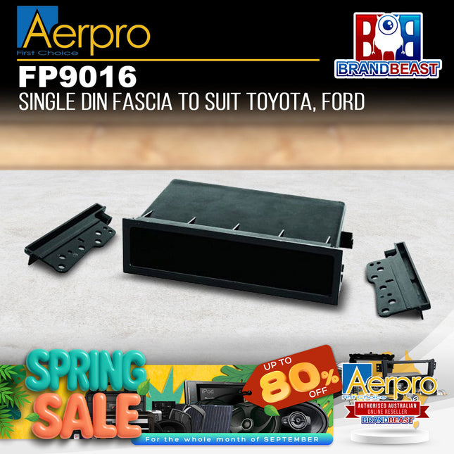 Aerpro FP9016 Single DIN Black Facia Kit Suit Toyota & Subaru Various Vehicles