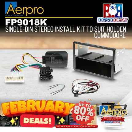 Aerpro FP9018K Single-DIN Stereo Install Kit to Suit Holden Commodore