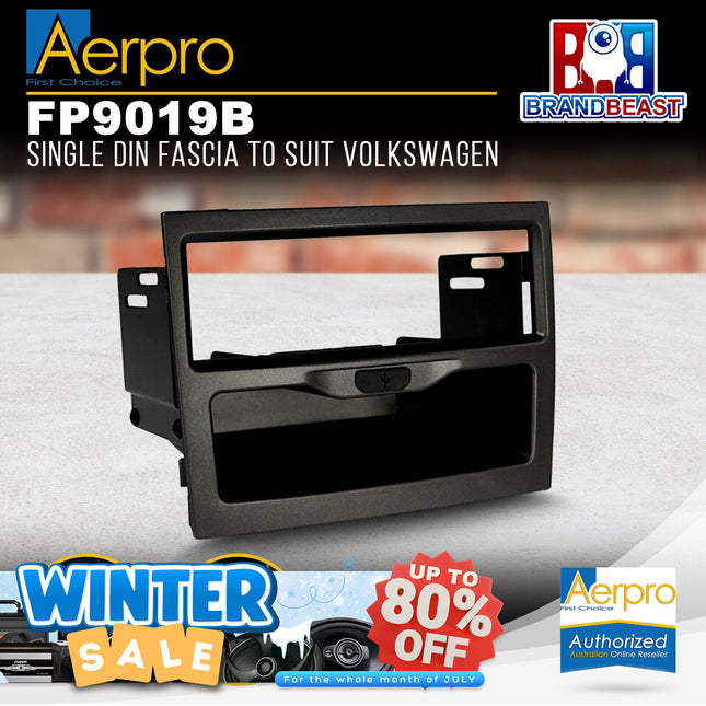 Aerpro FP9019B Single DIN Facia Kit with USB to Suit Holden