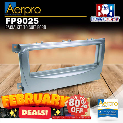 Aerpro FP9025 Single DIN Black Facia Kit Suit Various Ford Models