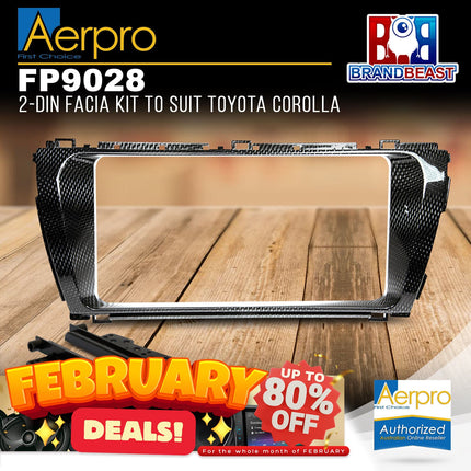 Aerpro FP9028 2-DIN Facia Kit to Suit Toyota Corolla