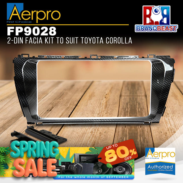 Aerpro FP9028 2-DIN Facia Kit to Suit Toyota Corolla
