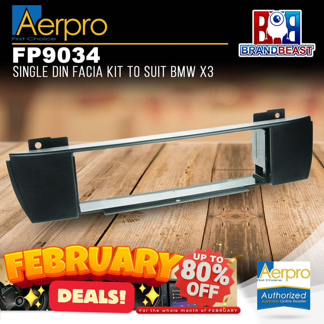 Aerpro FP9034 Single DIN Facia Kit Suit BMW X3 E83 - Central Mount