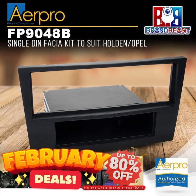 Aerpro FP9048B Single DIN Facia Kit to Suit Holden/Opel