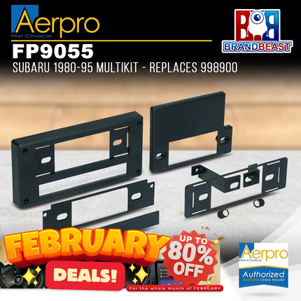 Aerpro FP9055 Black Multi-Kit Facia Suit Subaru Various Models (Replaces 998900)