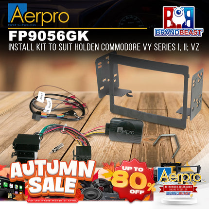Aerpro FP9056GK Double DIN Grey Install Kit Suit Holden Commodore/Statesman