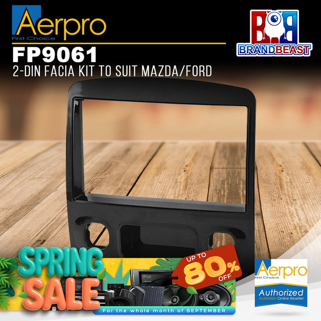 Aerpro FP9061 Double DIN Gloss Black Facia Kit Suit Ford Escape & Mazda Tribute