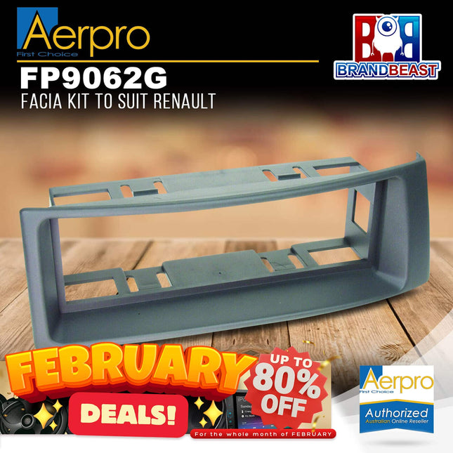 Aerpro FP9062G Single DIN Facia Kit to Suit Renault Megane/Scenic