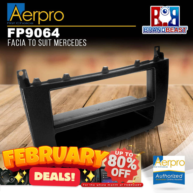 Aerpro FP9064 Single DIN Facia Kit to Suit Mercedes C-Class/CLK/SLK/CLC