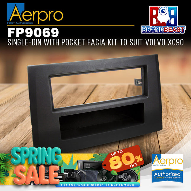 Aerpro FP9069 Single-DIN Facia Kit to Suit Volvo XC90