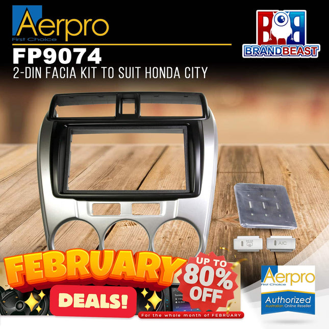 Aerpro FP9074 Double DIN Facia Kit to Suit Honda City