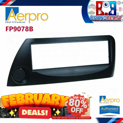 Aerpro FP9078B Single DIN Black Facia Kit Suit Ford KA 1999 - 2002