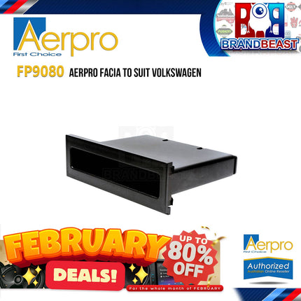 Aerpro FP9080 Single DIN Black Facia Kit Suit VW Transporter T5 2004 - 2010