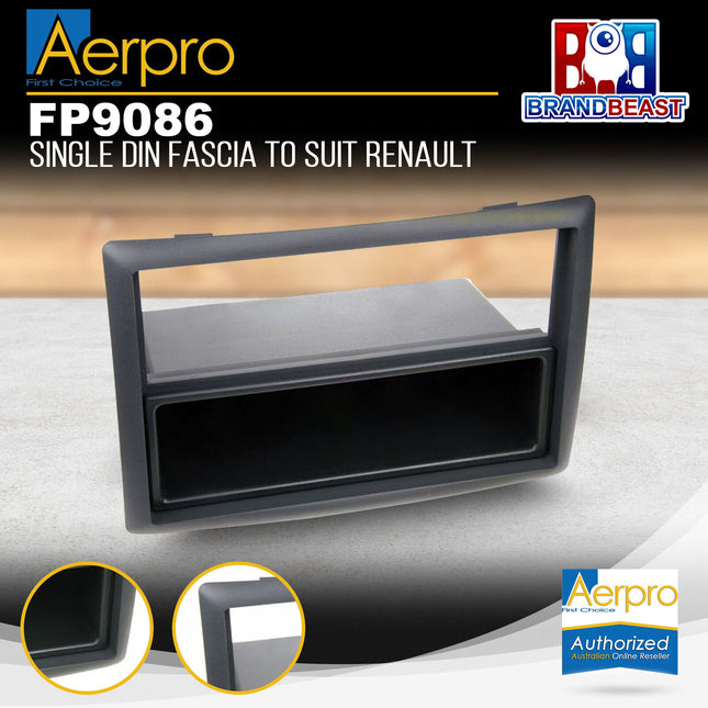 Aerpro FP9086 Single-DIN & 2-DIN Facia Kit Suit Renault Megane 2004-2009 Matte