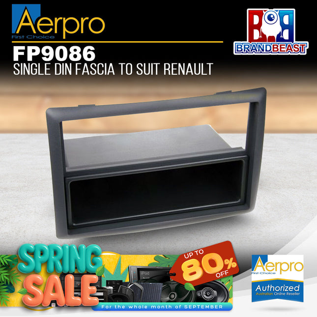 Aerpro FP9086 Single-DIN & 2-DIN Facia Kit Suit Renault Megane 2004-2009 Matte