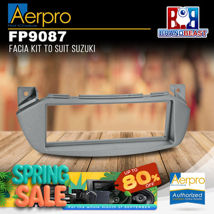 Aerpro FP9087 Single DIN Silver Facia Kit Suit Suzuki Alto 2009 - 2014