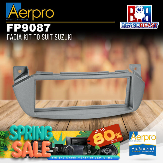 Aerpro FP9087 Single DIN Silver Facia Kit Suit Suzuki Alto 2009 - 2014