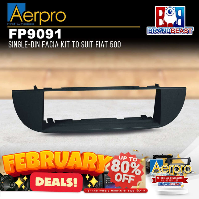 Aerpro FP9091 Single DIN  Facia Kit to Suit Fiat 500