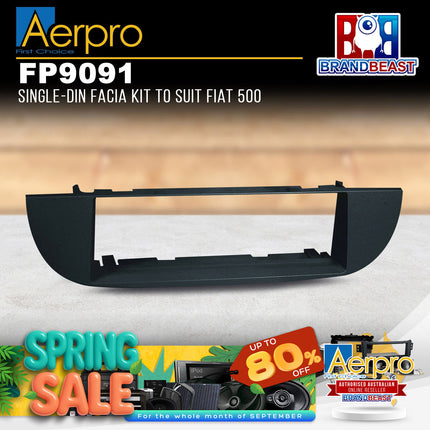 Aerpro FP9091 Single DIN Facia Kit to Suit Fiat 500