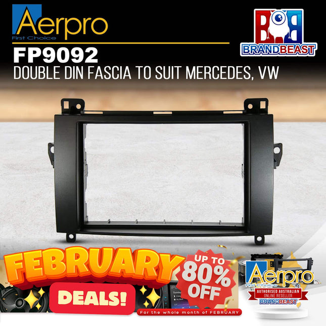 Aerpro FP9092 Double DIN Facia Kit to Suit Mercedes/Volkswagen Vehicles