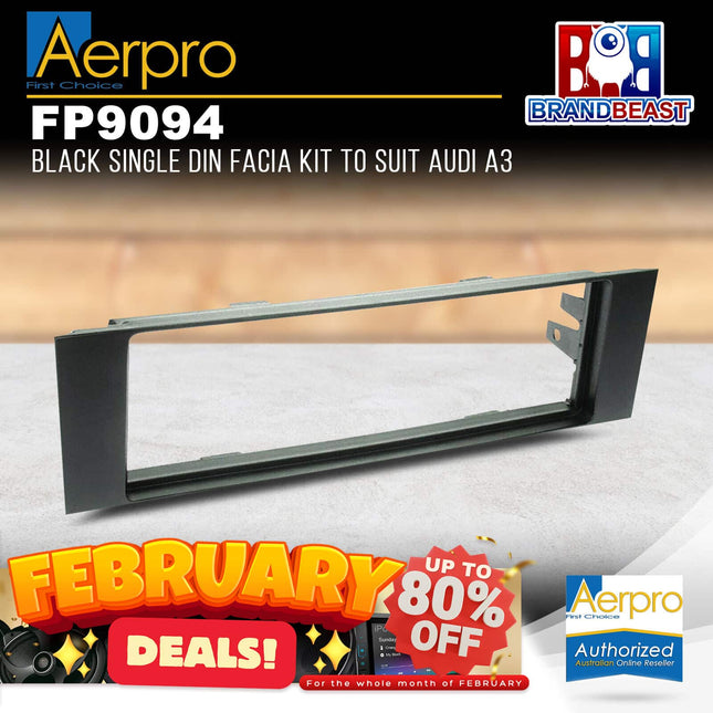 Aerpro FP9094 Single DIN Facia Kit to Suit Audi A3 8P