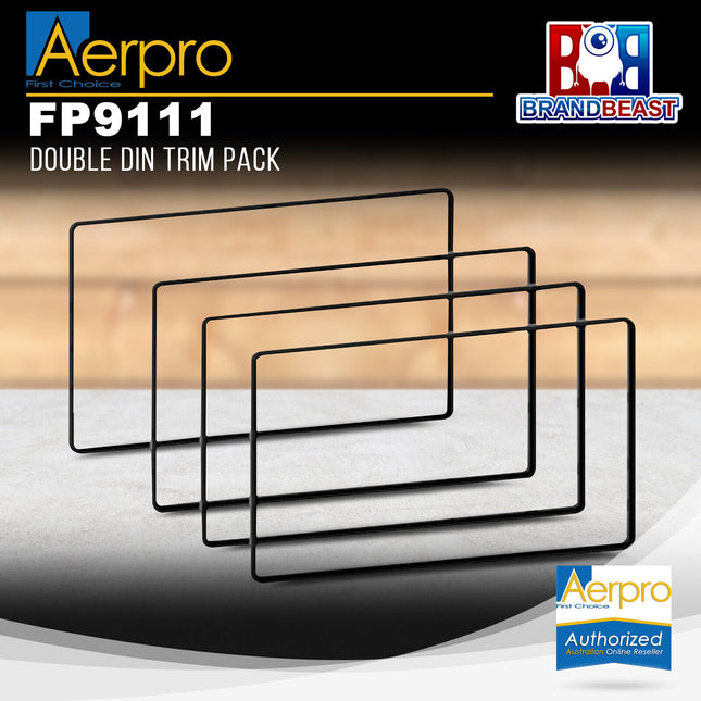 Aerpro FP9111 Double DIN Trim Pack - Black