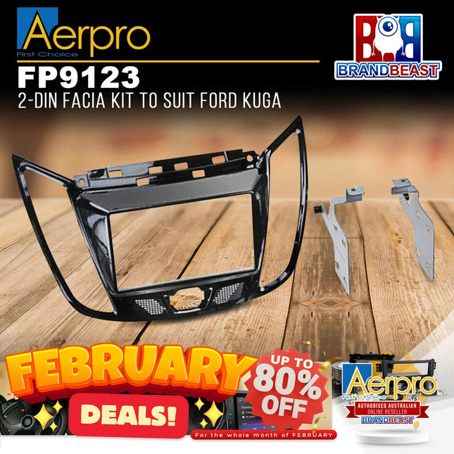 Aerpro FP9123 Double DIN Facia Kit to Suit Ford Kuga TF