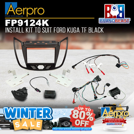 Aerpro FP9124K Double DIN Install Kit to Suit Ford Kuga TF