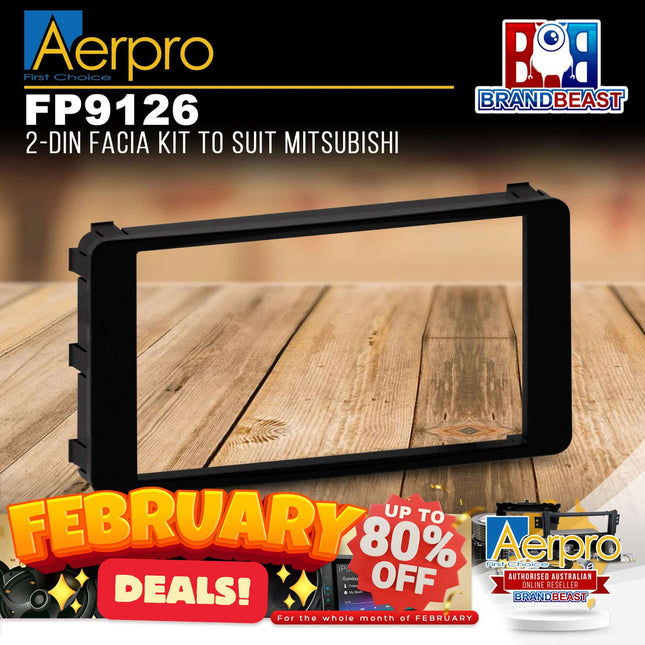 Aerpro FP9126 Double DIN Black Facia Kit Suit Mitsubishi Triton/Challenger