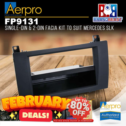 Aerpro FP9131 Single DIN/2-DIN Facia Kit to Suit Mercedes SLK R171