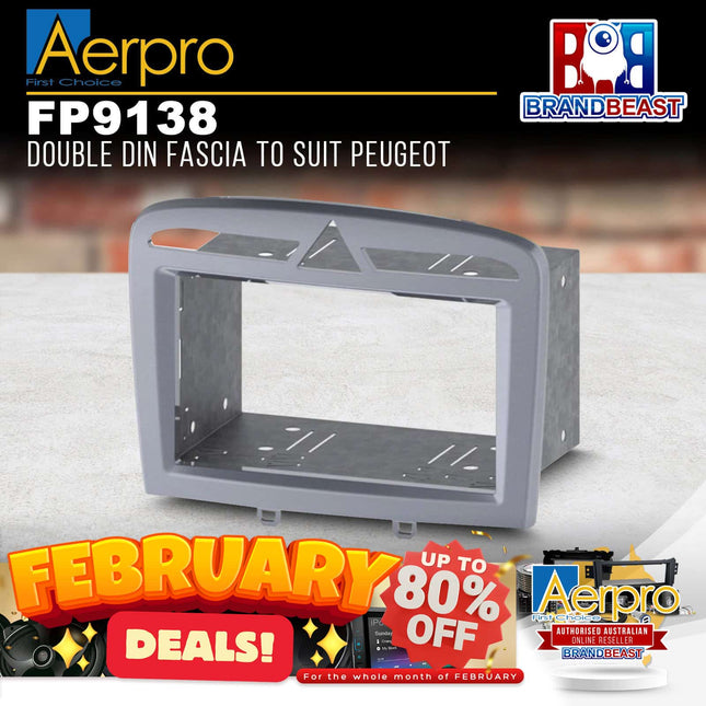 Aerpro FP9138 Double DIN Facia Kit to Suit Peugeot 308