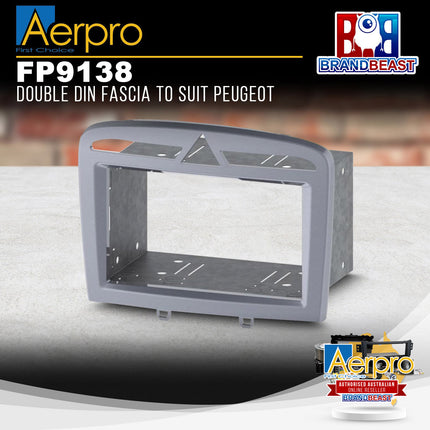 Aerpro FP9138 Double DIN Facia Kit to Suit Peugeot 308